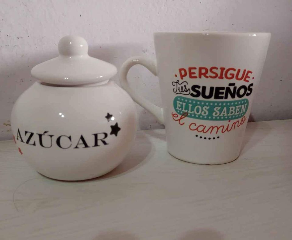 Set taza + azucarera 