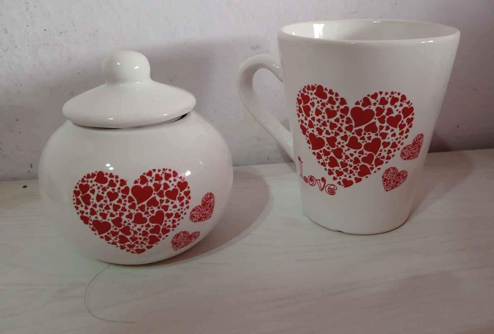 Set taza + azucarera 