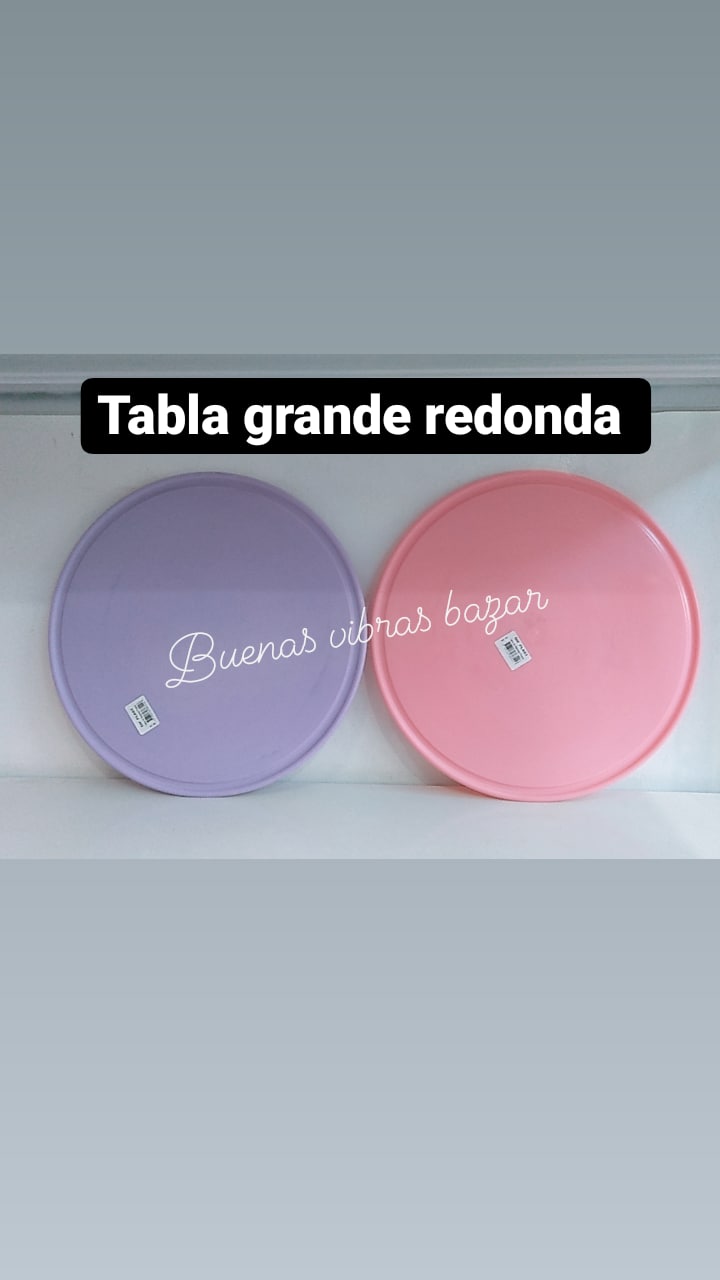 Tabla redonda  pastel